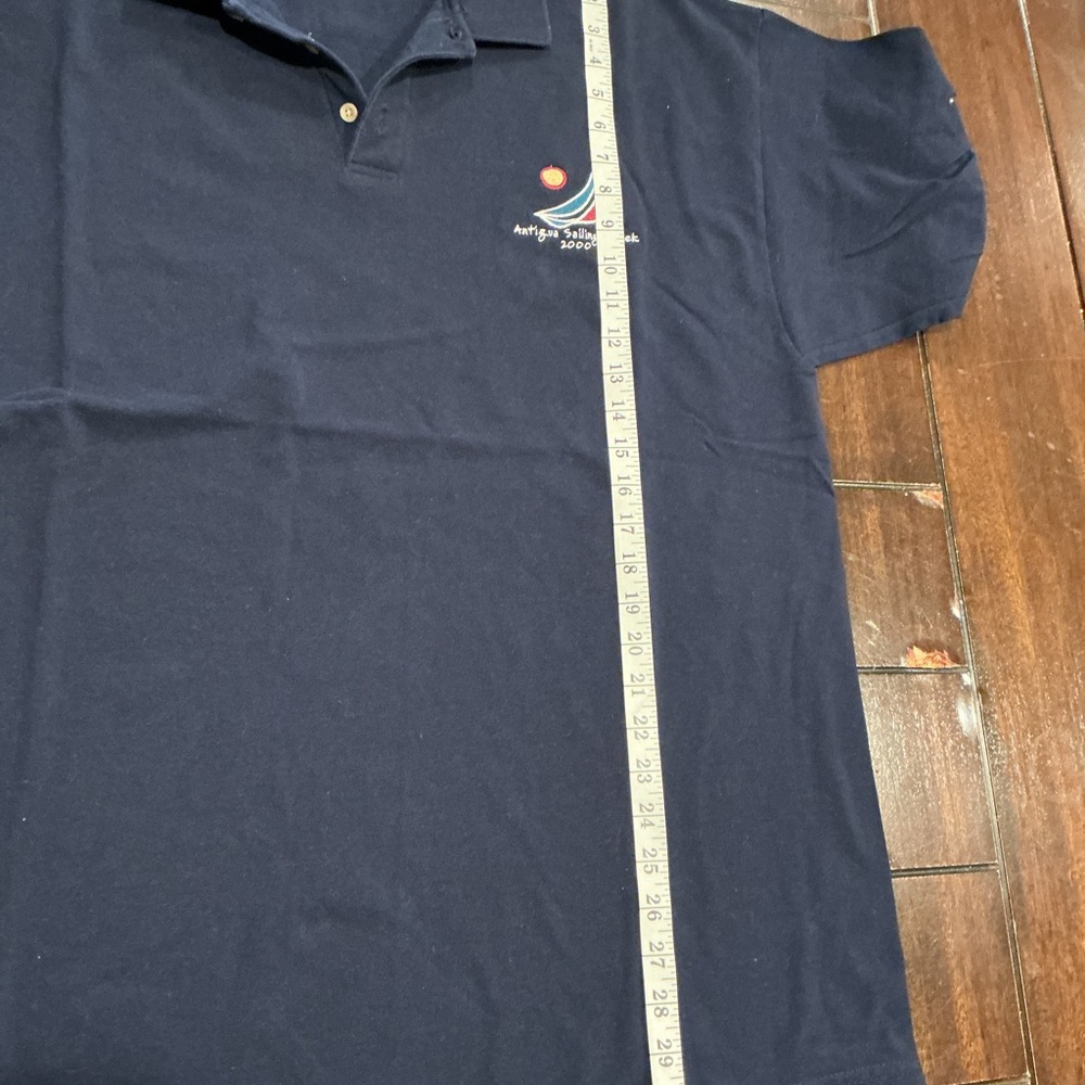 Gildan Antigua Sailing Week 2006 Polo Shirt Navy Blue Embroidered XL - Picture 3 of 4